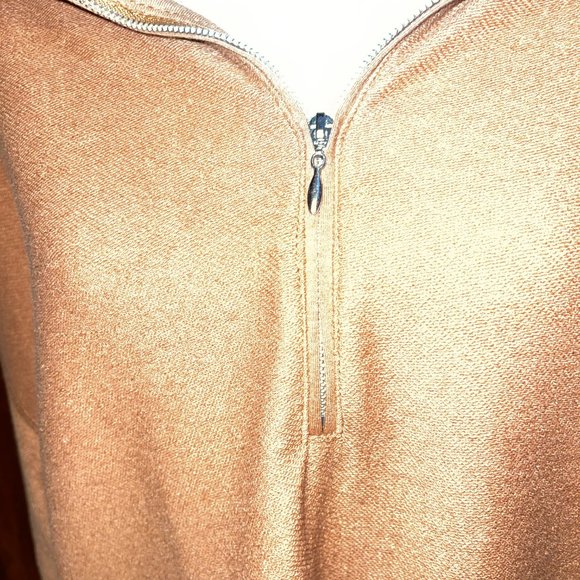 Men's SAGE Collective Size Medium Collared 1/2 Zip‎ Terry Sweater Long Sleeve - Picture 2 of 7